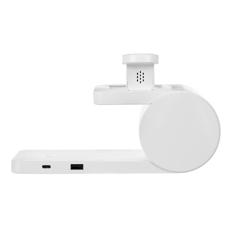 Станция беспроводной зарядки с часами fullStack, черная, белая. Артикул р16460