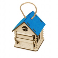 Игрушка-упаковка «Домик» из шлифованной березовой фанеры, 4 цвета. Артикул о62505