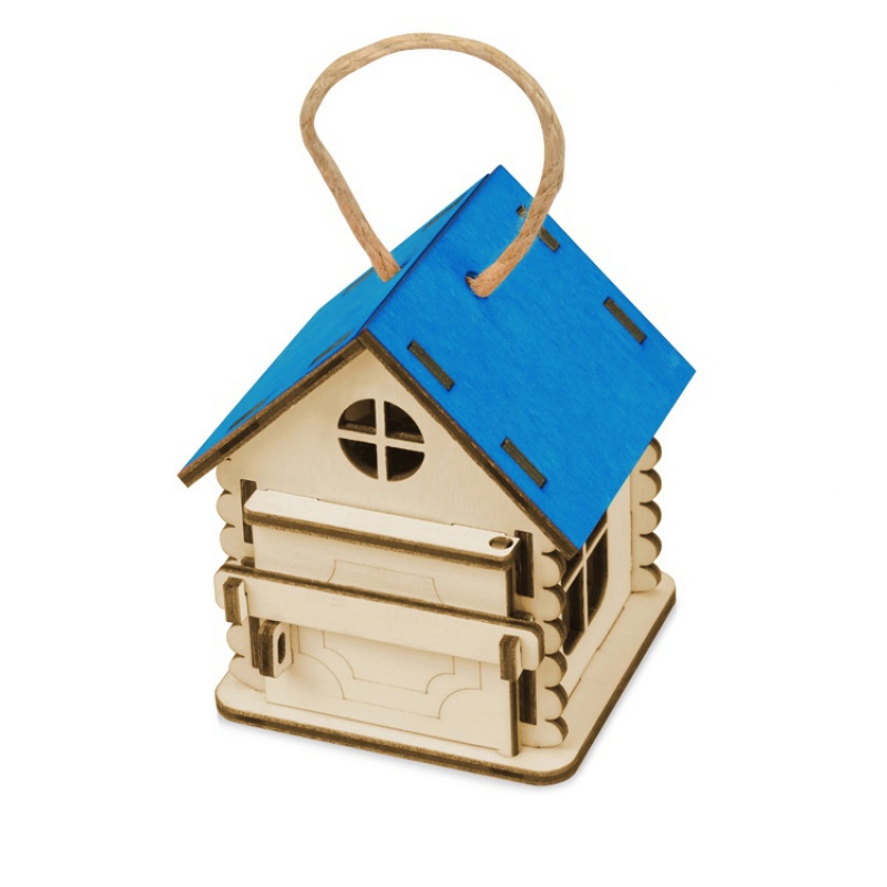 Игрушка-упаковка «Домик» из шлифованной березовой фанеры, 4 цвета. Артикул о62505
