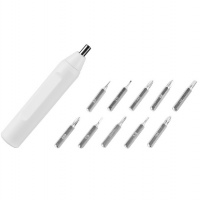 Отвертка «Drill» 10-в-1, белый, синий, черный. Артикул о473417