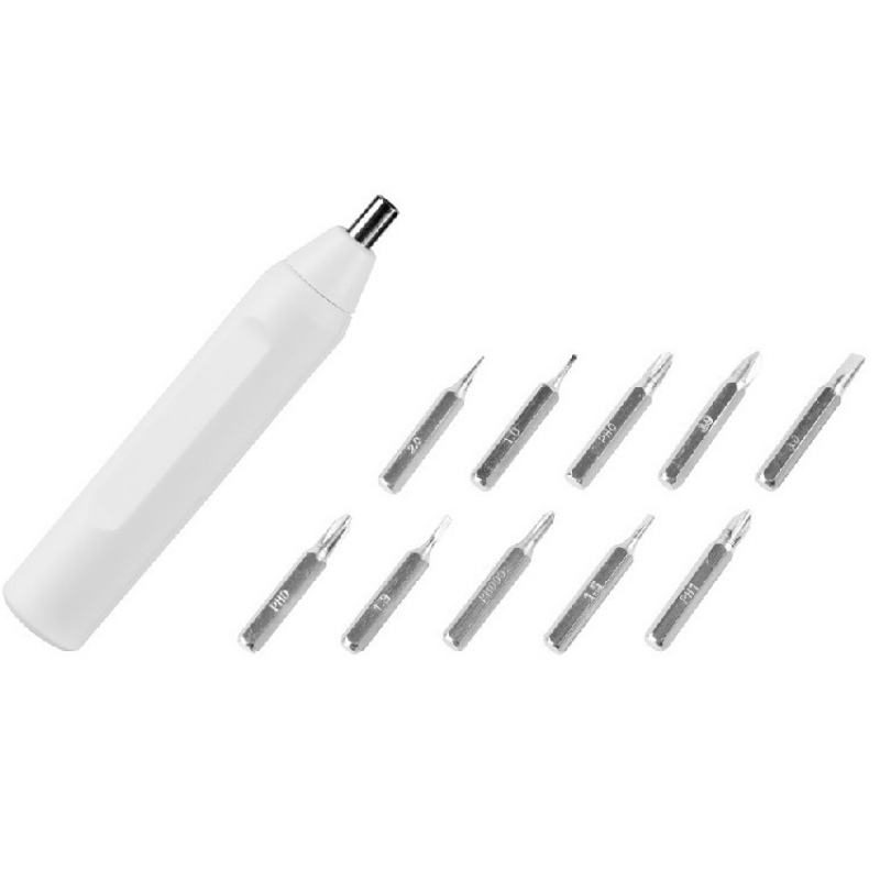 Отвертка «Drill» 10-в-1, белый, синий, черный. Артикул о473417