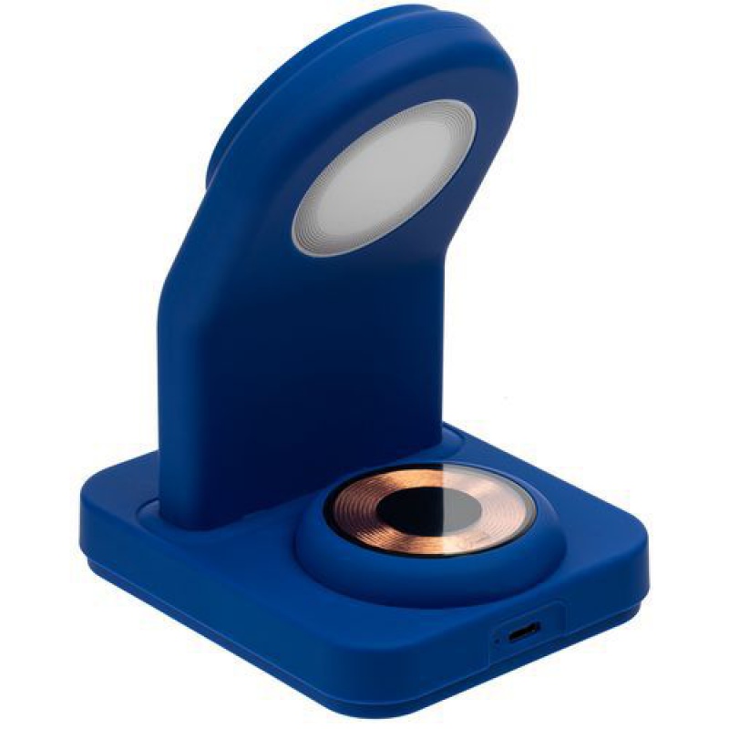 Зарядная станция с подсветкой Cooper Duo, синяя, белая, черная. Артикул р17714