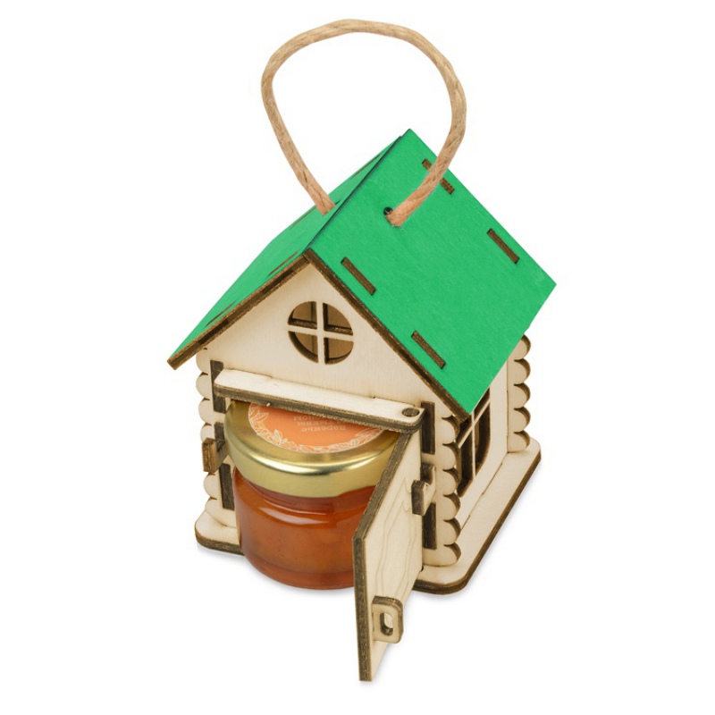 Игрушка-упаковка «Домик» из шлифованной березовой фанеры, 4 цвета. Артикул о62505