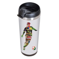 Термокружка IDEA под полиграфическую вставку, 420 мл, нержавеющая сталь/пластик. Артикул и20613