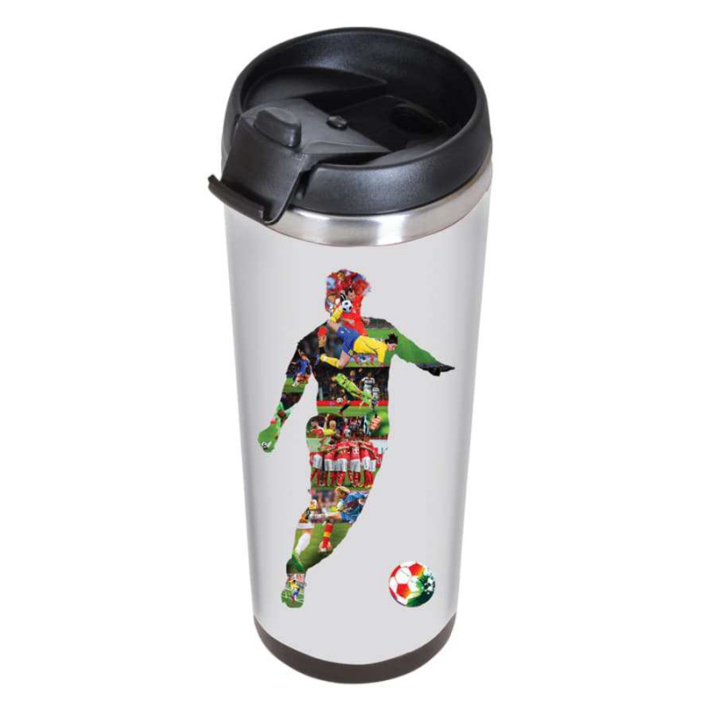 Термокружка IDEA под полиграфическую вставку, 420 мл, нержавеющая сталь/пластик. Артикул и20613