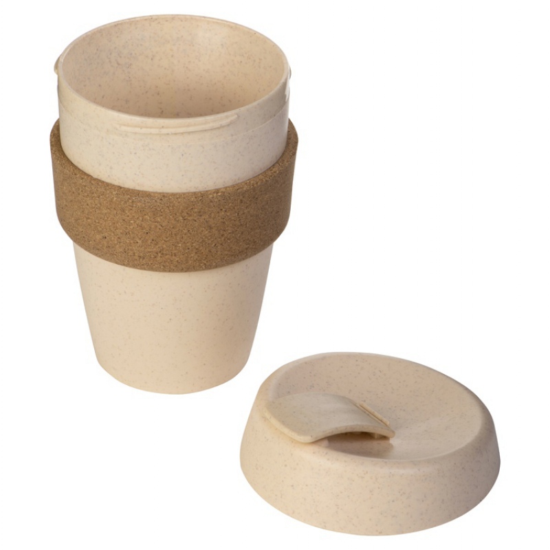 Стакан из пшеничного волокна с двойными стенками «Pino», 5 цветов. Артикул о82872